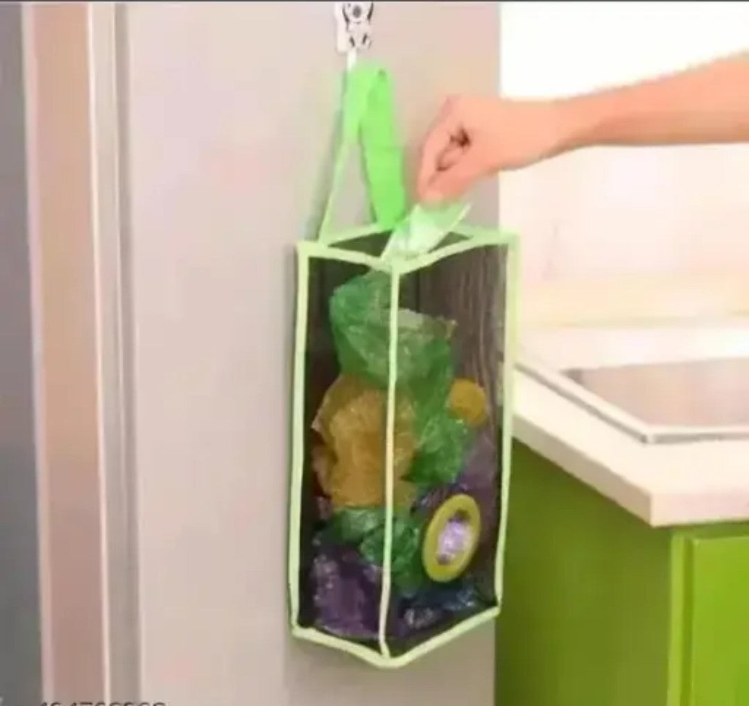 Polythenee holder mesh bag for multipurpose use