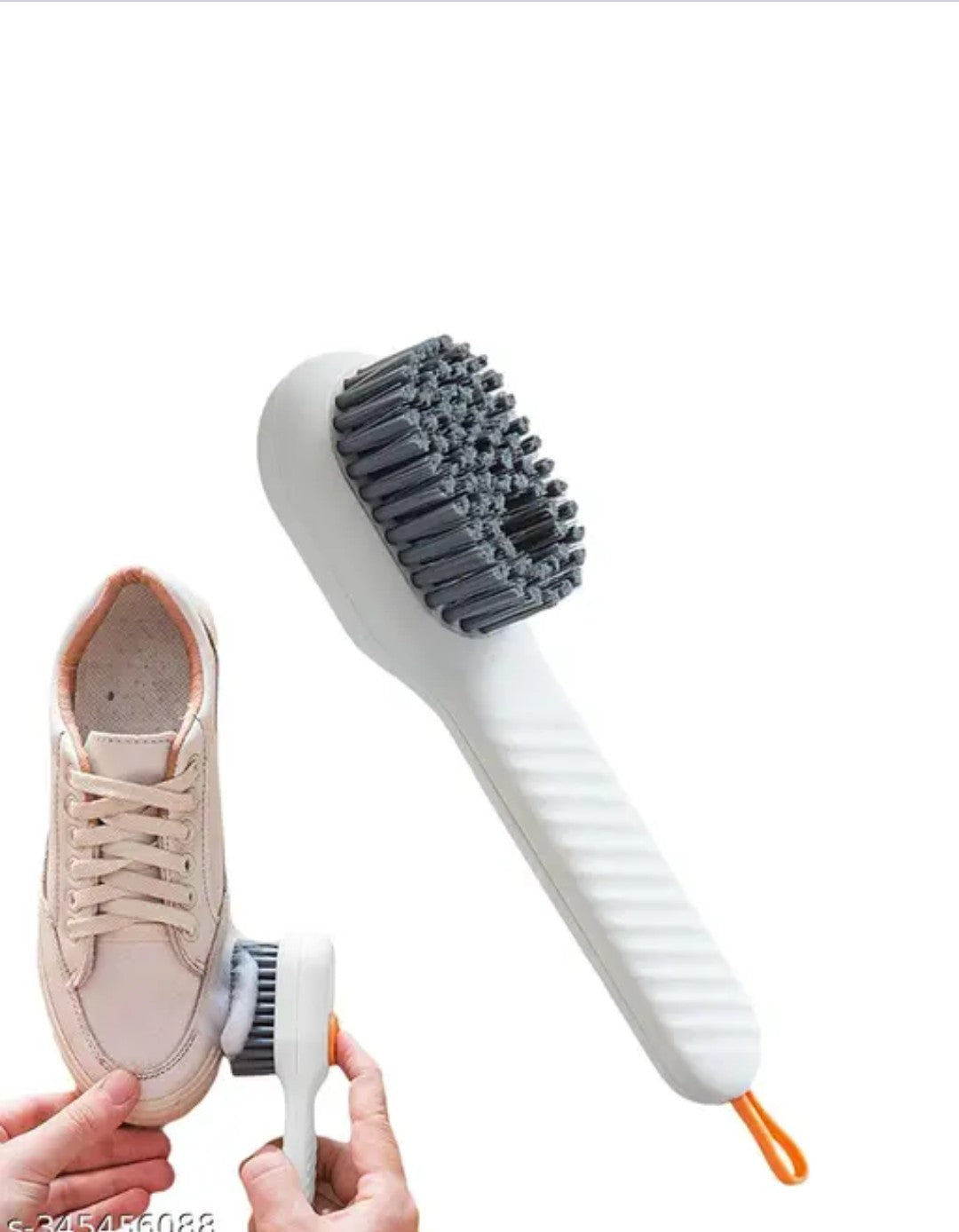 Shoe Brush for Shoes Clothes Scrubbing Reusable Brush | 50ml Liquid Adding Space | Travelling Shoes, Dishes, Clothes Cleaning Mini Brush