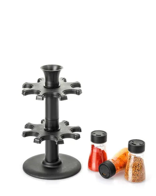 Multi Purpose Unbreakable 16 In 1 Revolving Condiment Set, Spice Rack