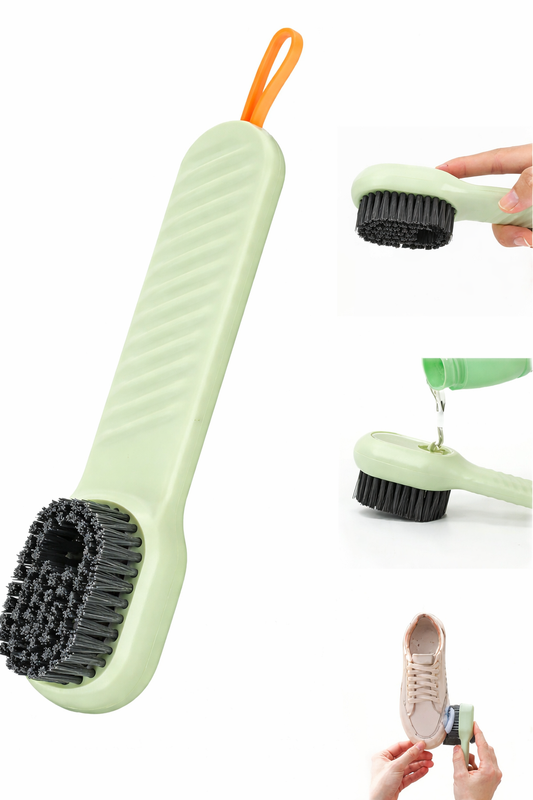 Shoe Brush for Shoes Clothes Scrubbing Reusable Brush | 50ml Liquid Adding Space | Travelling Shoes, Dishes, Clothes Cleaning Mini Brush