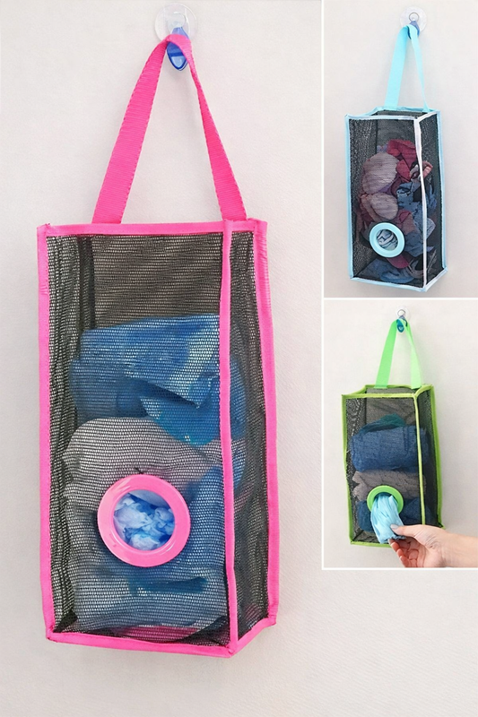 Polythenee holder mesh bag for multipurpose use