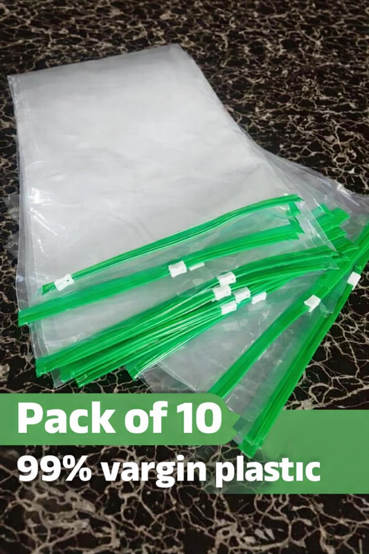 vegetable bag / ziplock begs medium (9''X 10'')(10 Ziplock pouch)